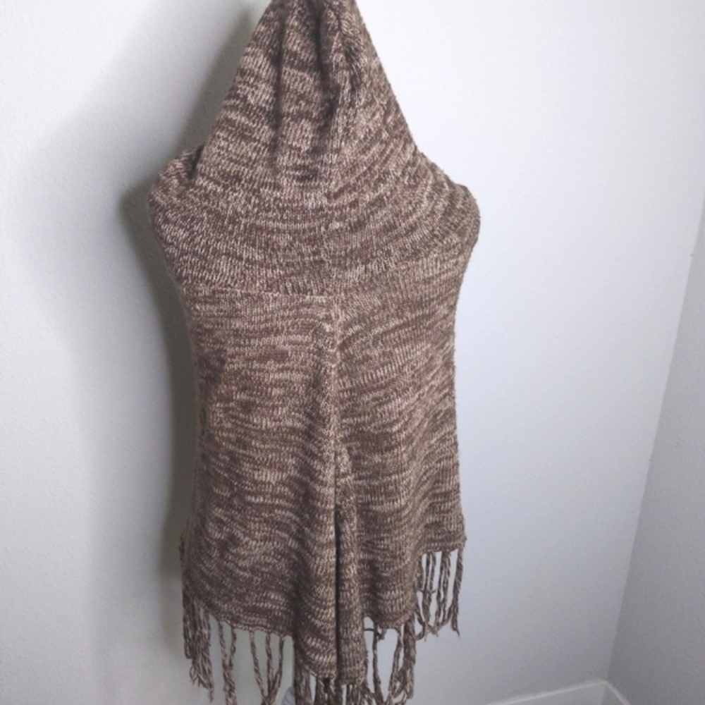 Willow & Clay Brown Poncho Cape Hooded - Picture 2 of 6